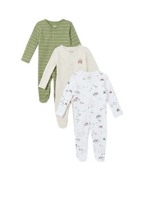 3Pack of  TRACTOR Sleepsuits