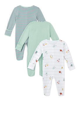 3Pack of  FRUIT SLEEPSUITS