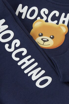 بدلة رياضية بطبعة الدب تيدي وشعار الماركة للأطفال