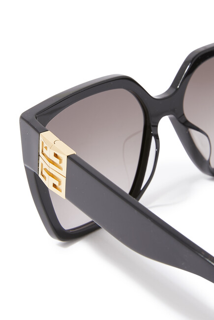 نظارة شمسية بإطار مربع بشعار 4 جي