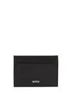 Card Holder with Signature Stripe and Logo Details