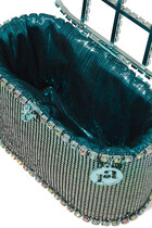 حقيبة هولي ميرميد شبكية مخزينة بالكريستال بيد علوية