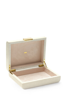 AE Jewelry Box Sml Modern Shagreen:Cream:One Size