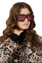 نظارة شمسية باولا إيبيزا بإطار مستطيل