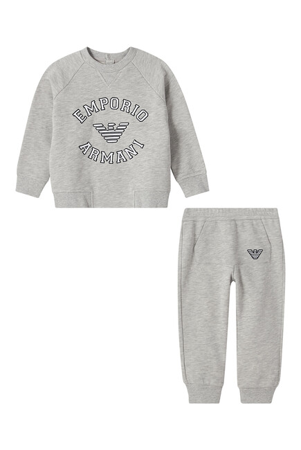 Kids Logo Cotton Blend Tracksuit