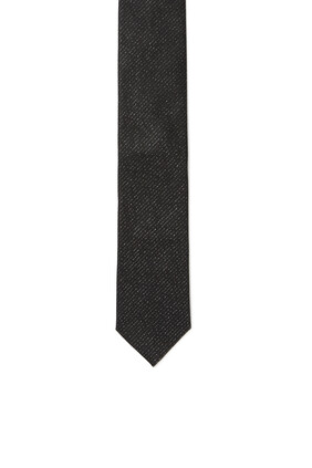 ربطة عنق حرير مزينة بنقش بارز الملمس