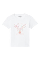 Giraffe Logo Print T-Shirt