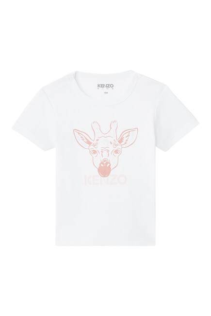 Giraffe Logo Print T-Shirt