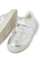 Kids V-12 Chromefree Leather Sneakers