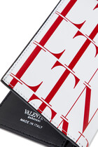 حافظة بطاقات فالنتينو غارافاني بشعار VLTN بنقشة تايمز