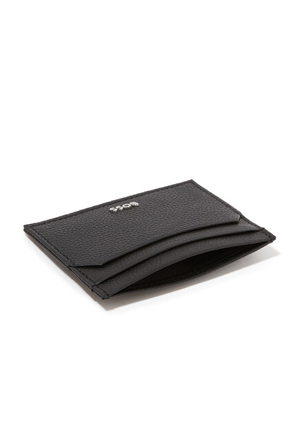 Card Holder with Signature Stripe and Logo Details