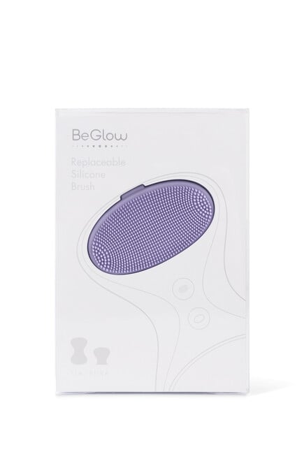 BeGlow Replaceable Silicone Brush-Lavender