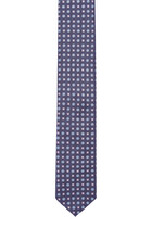 ربطة عنق حرير بنقشة زهور دقيقة