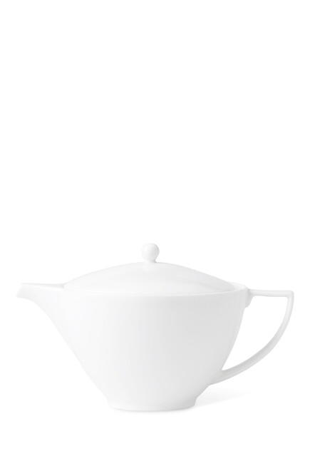 إبريق شاي خزف صيني بتصميم بسيط 1.2 لتر