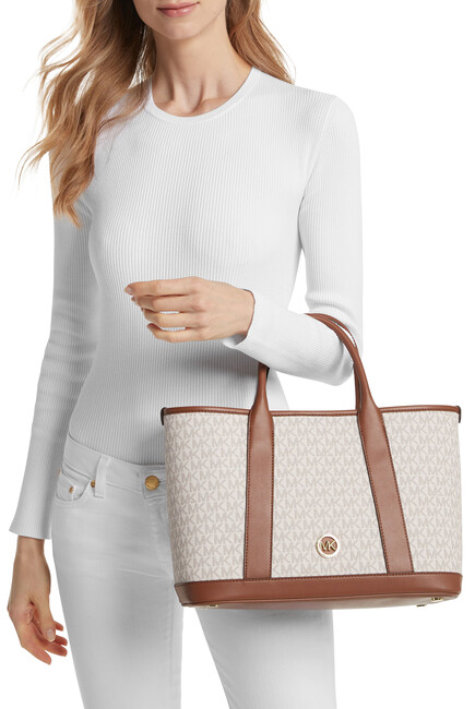 Luisa Medium Signature Logo Satchel