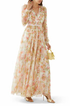 Peony Promise V-Neck Gown