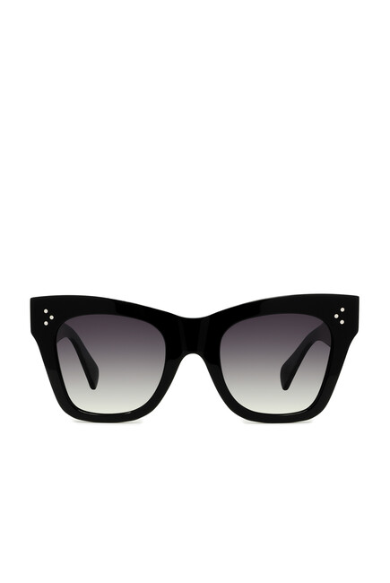 نظارة شمسية بعدسات مستطيلة بتصميم عين قطة