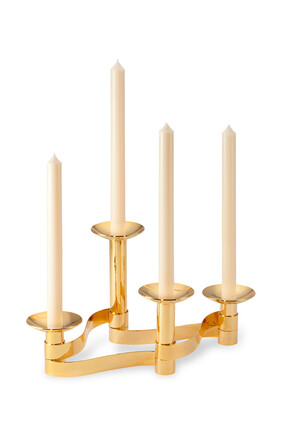 AE Candleholder S/4 Centerpiece Evelina:Gold :One Size