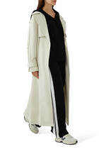 Side Stripe Wide Leg Trousers with Cashmere