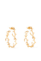 Hob/Love Earrings, 18k Yellow Gold