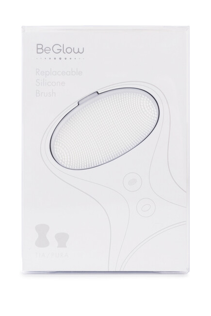 BeGlow Replaceable Silicone Brush-White