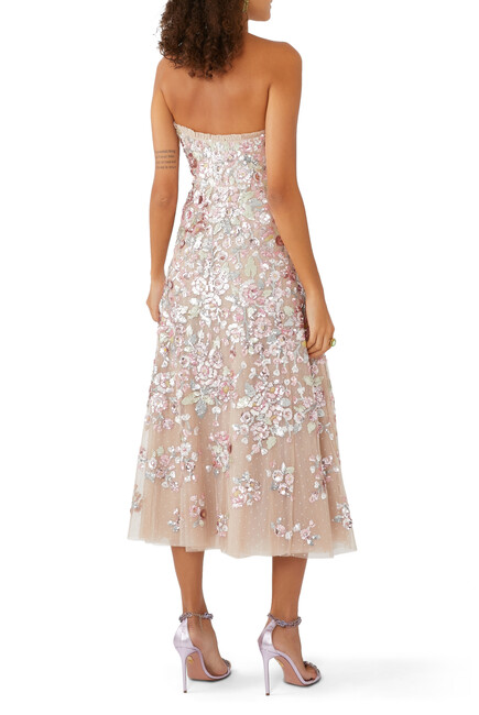 Sequin Paradise Strapless Ballerina Dress