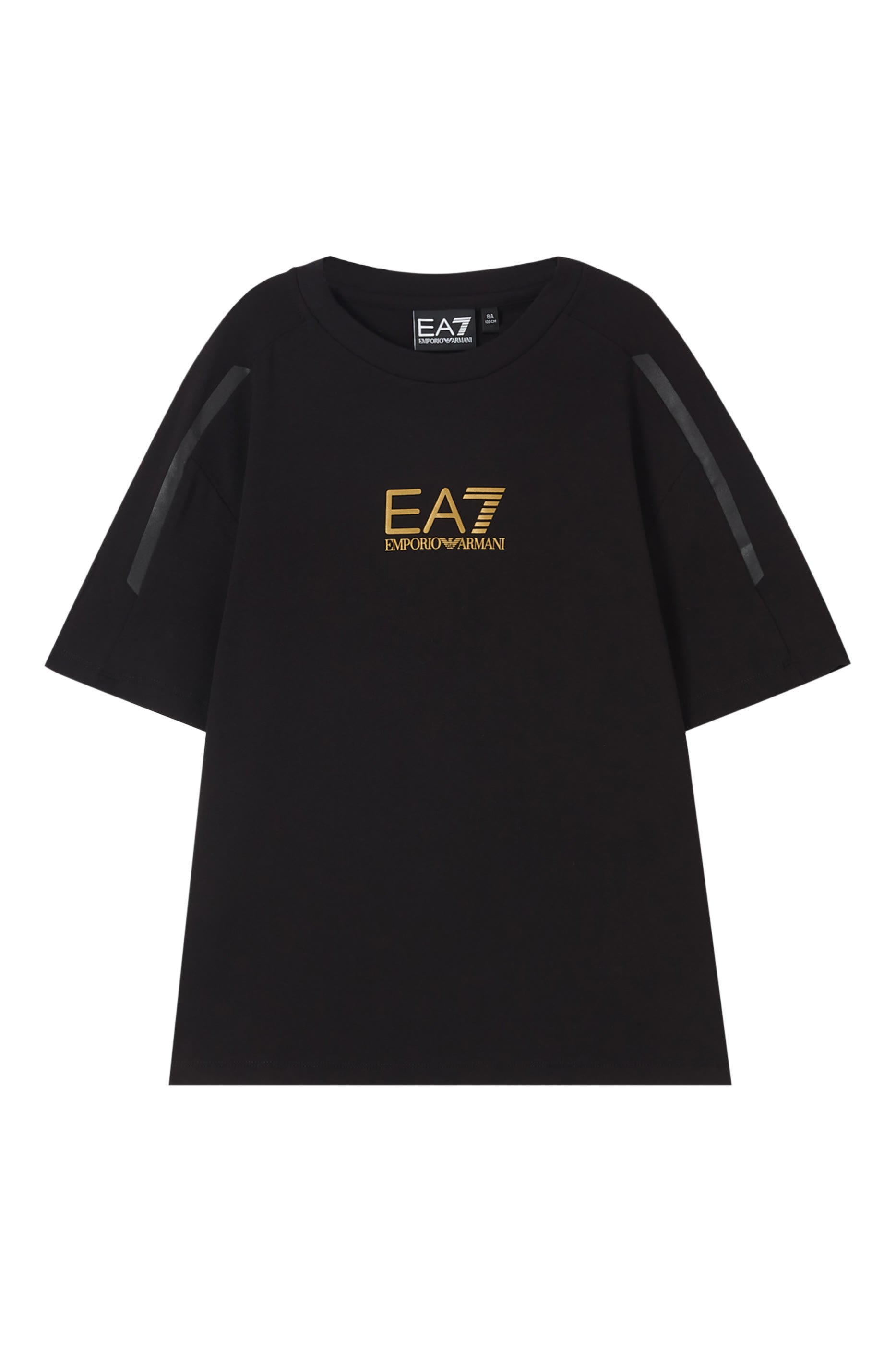 تيشيرت بشعار الماركة قطن جيرسيه لأطفال