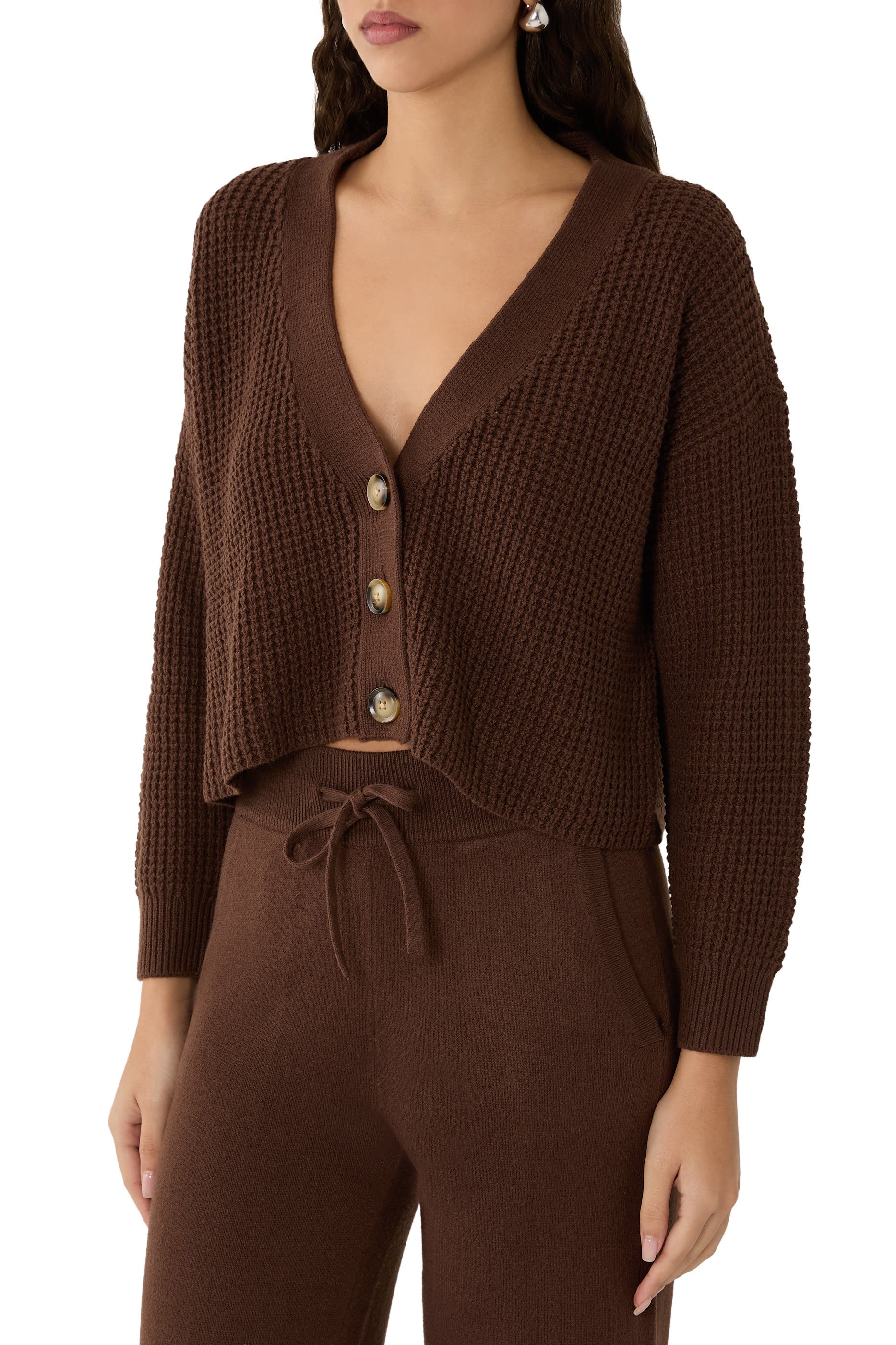 Recycled Sweater Crop Cardigan