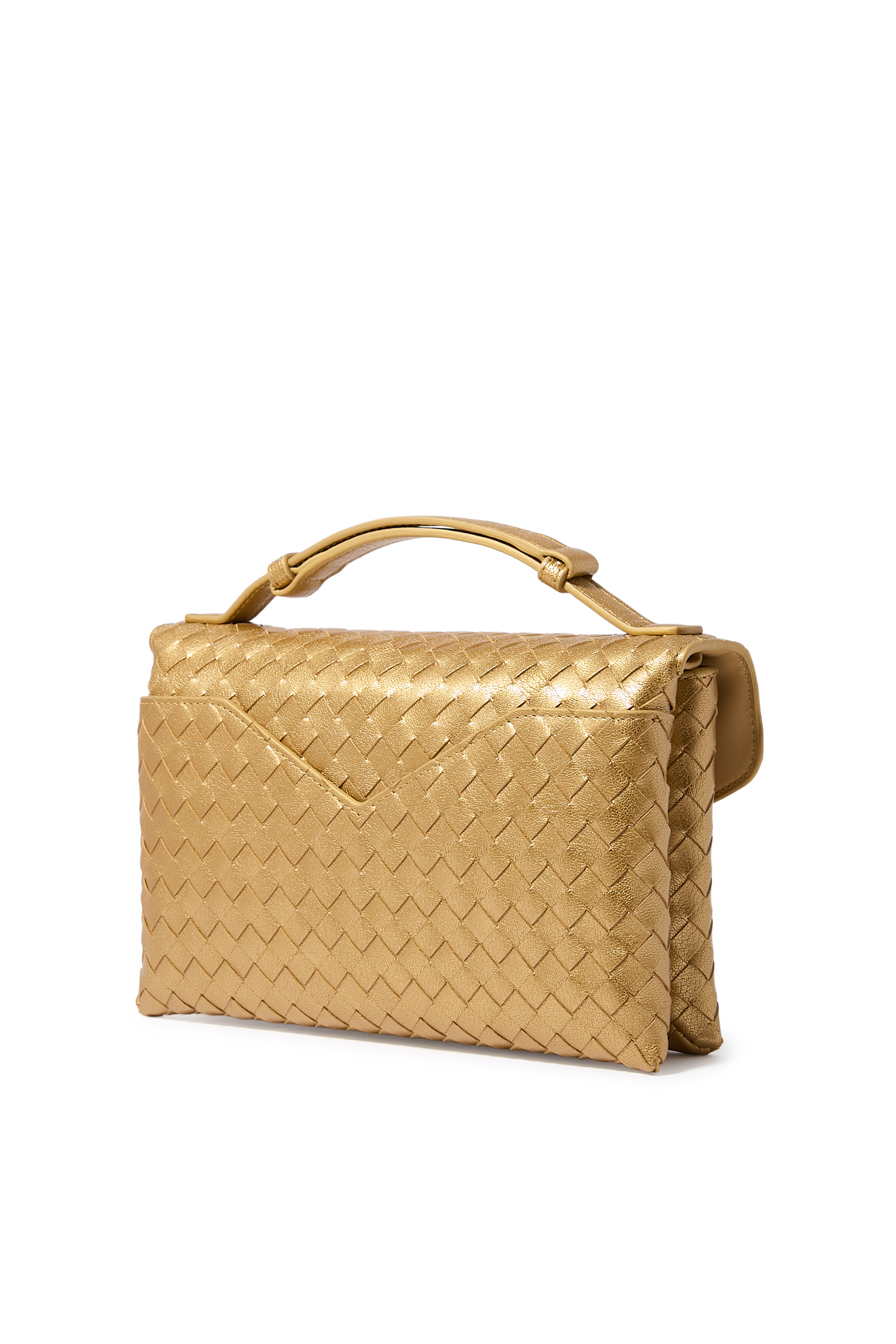 حقيبة كروس بقفل على شكل عقدة