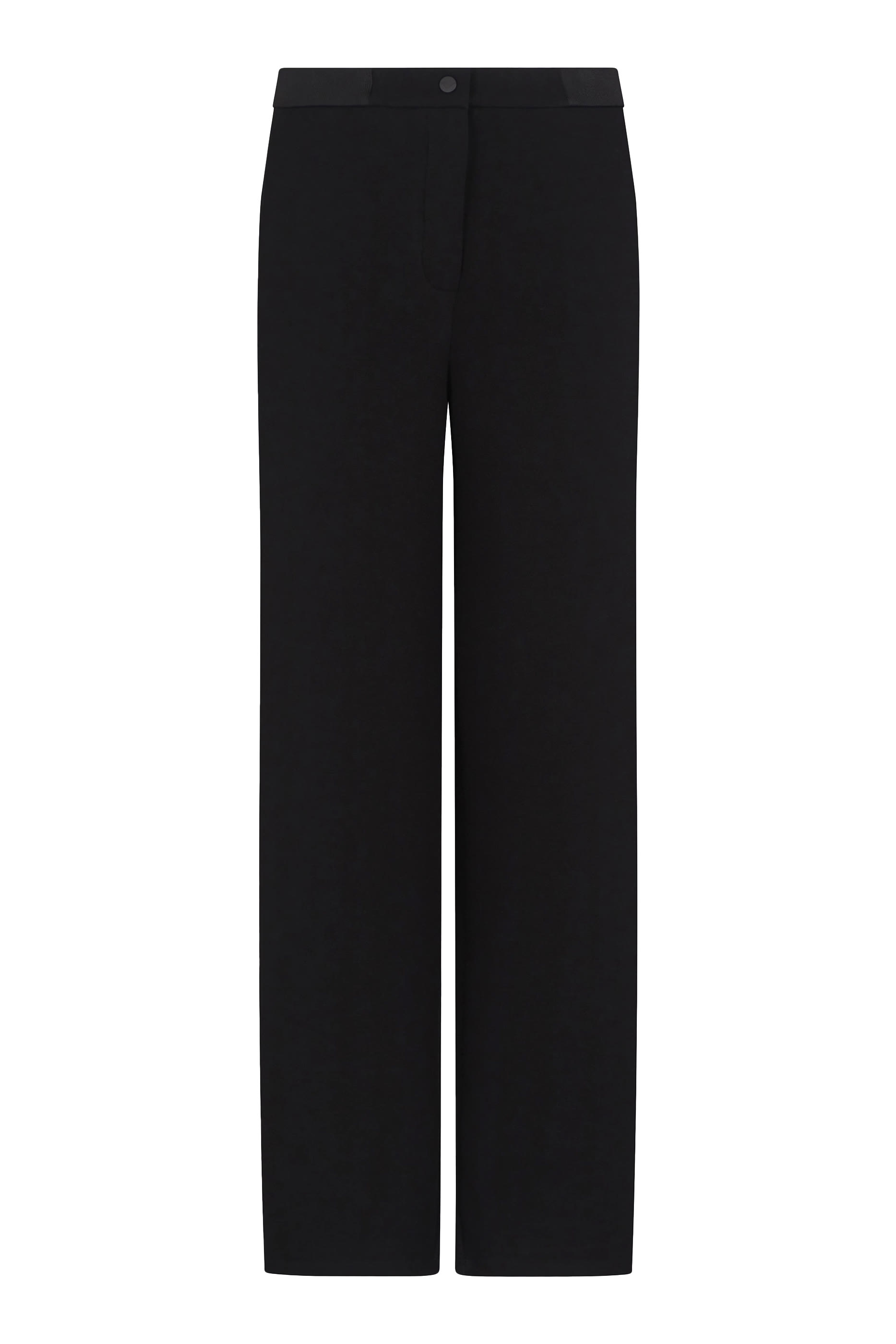 بنطال بقصة ساق مستقيمة وطبعة شعار النسر