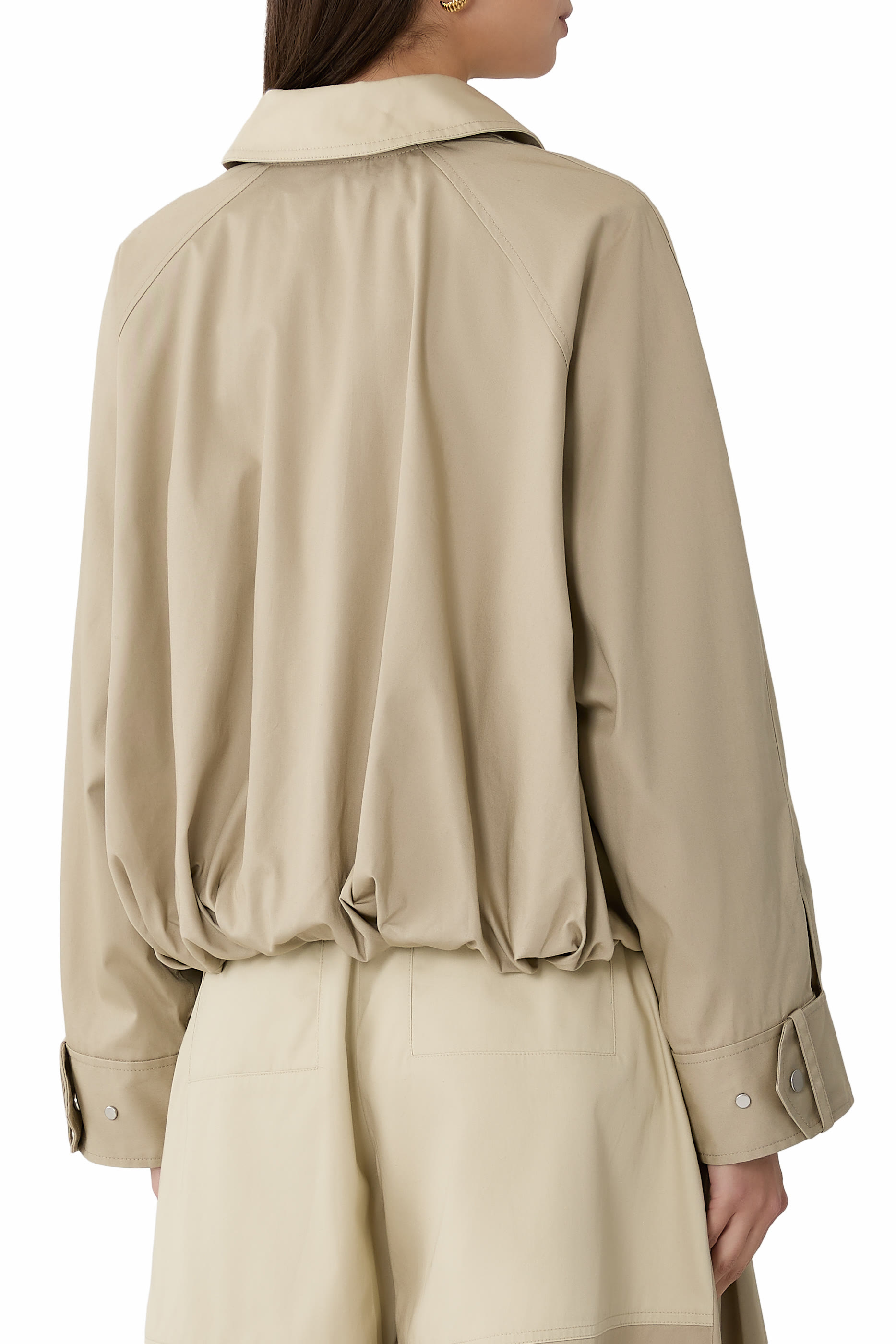 Snap Front Blouson Bomber Jacket