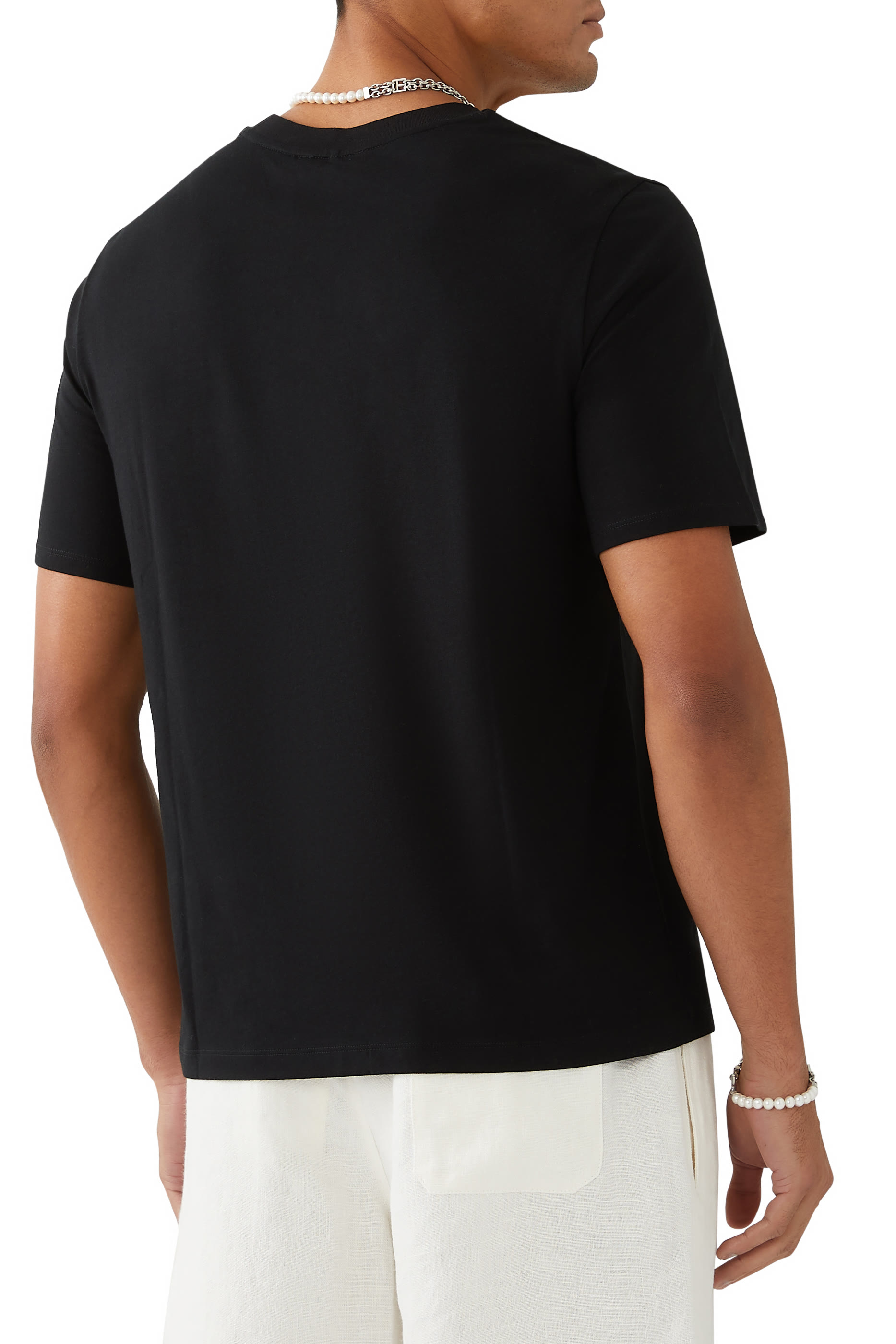 تيشيرت قطن عضوي بتصميم كلاسيكي