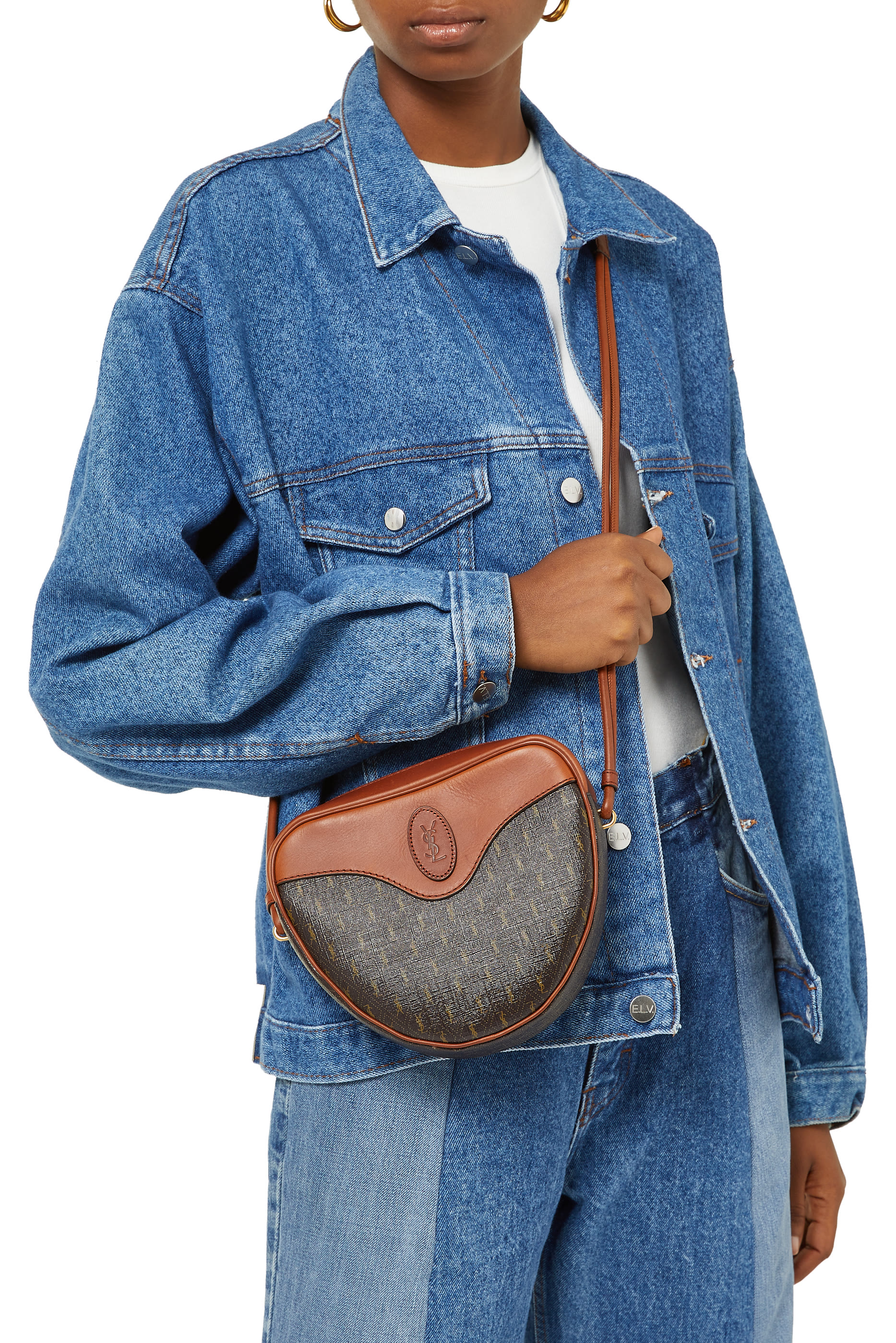 حقيبة لو مونوجرام بتصميم قلب