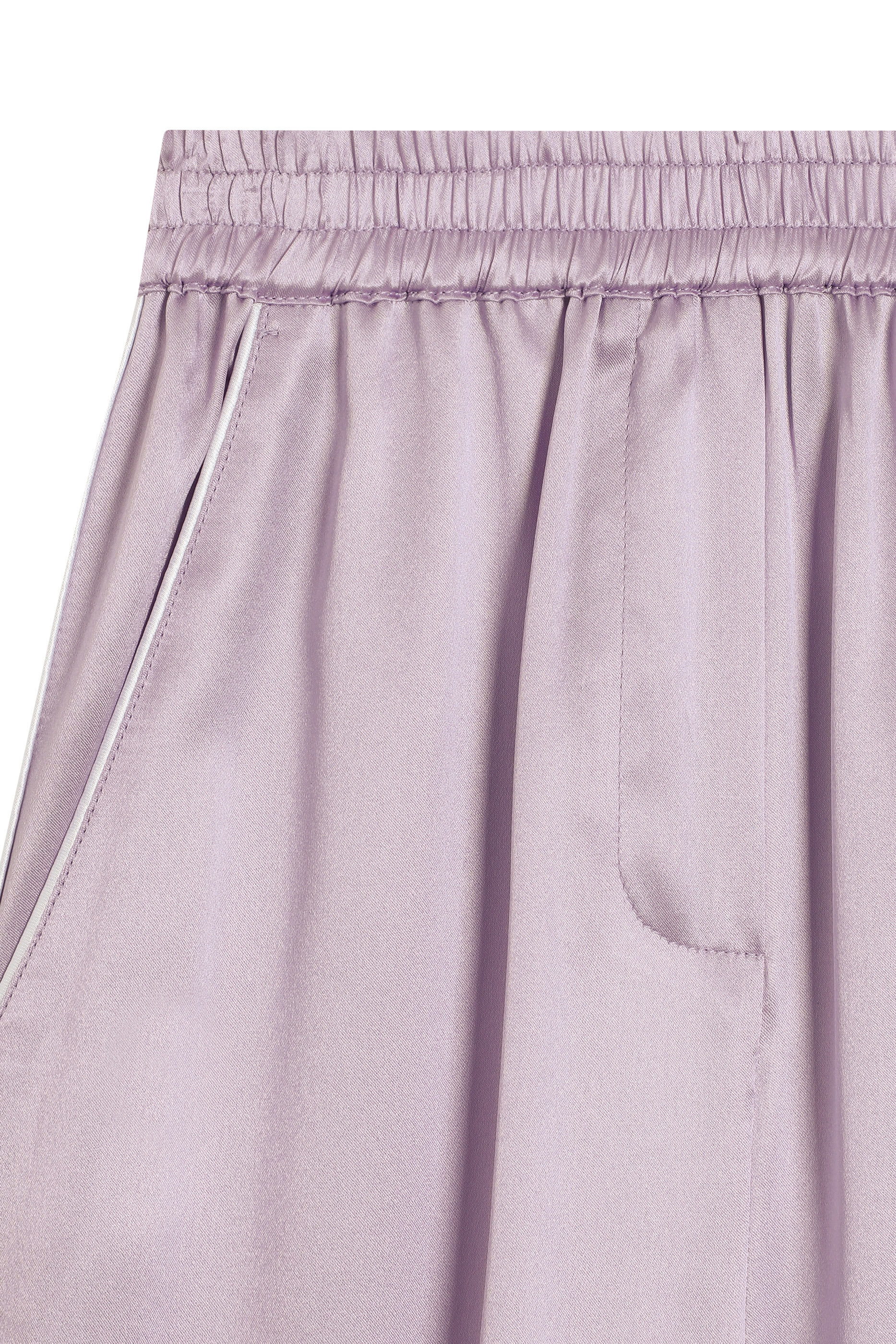 بنطال فانيتي بتطريز شعار الماركة حرير ساتان للأطفال