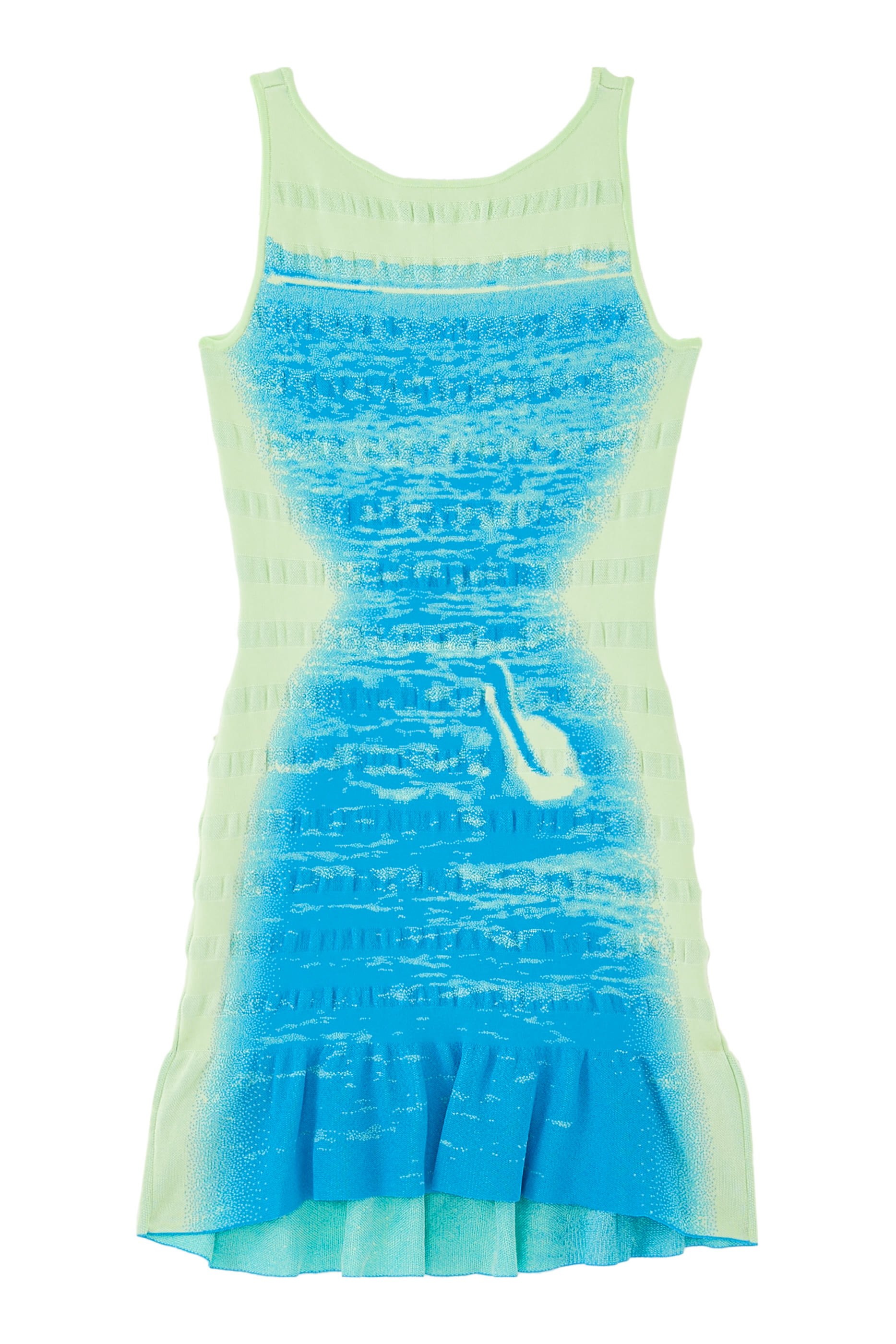 فستان بيبر قصير بتصميم بوجهين