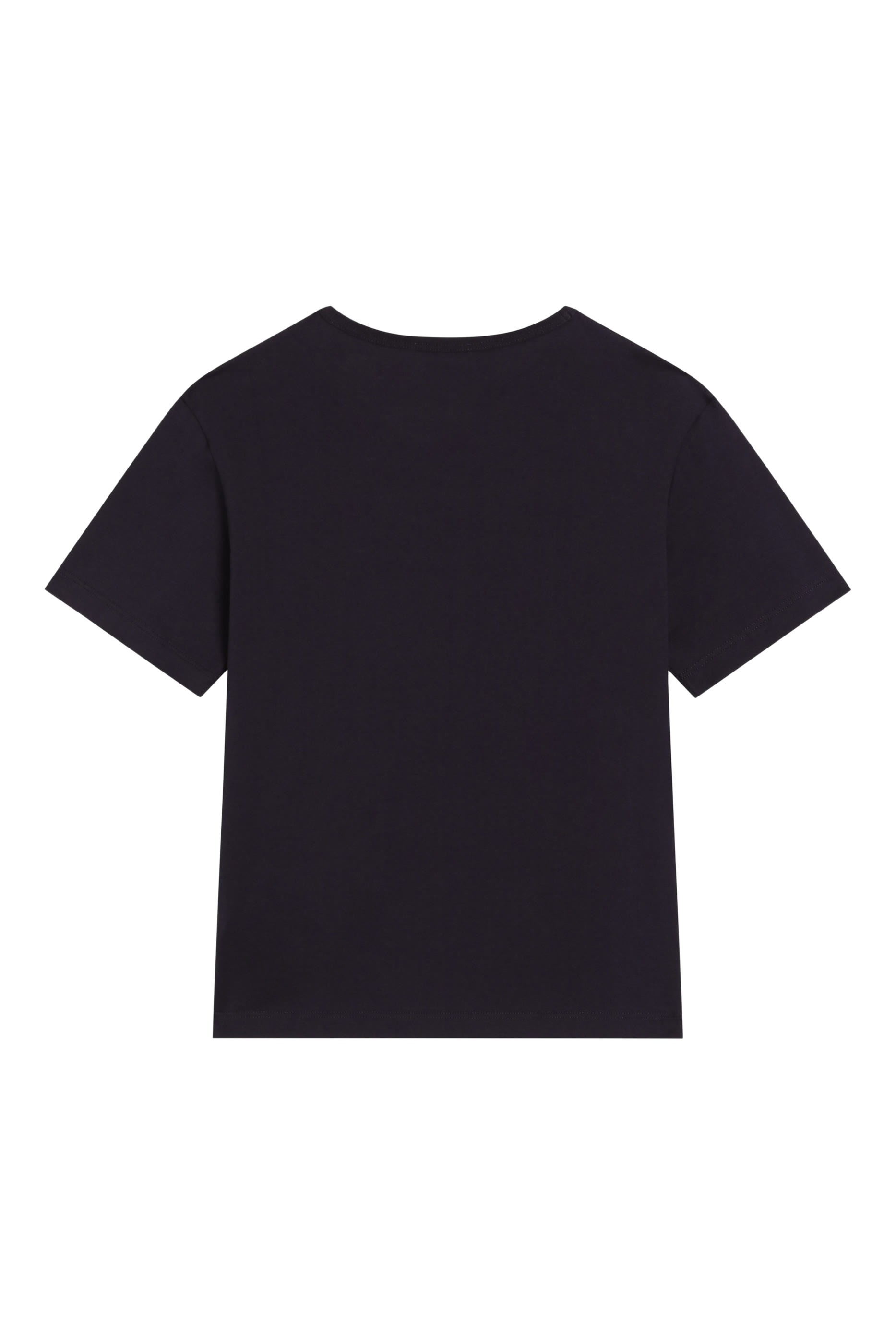 تيشيرت بقصة فضفاضة وحلية شعار الماركة جيرسيه للأطفال