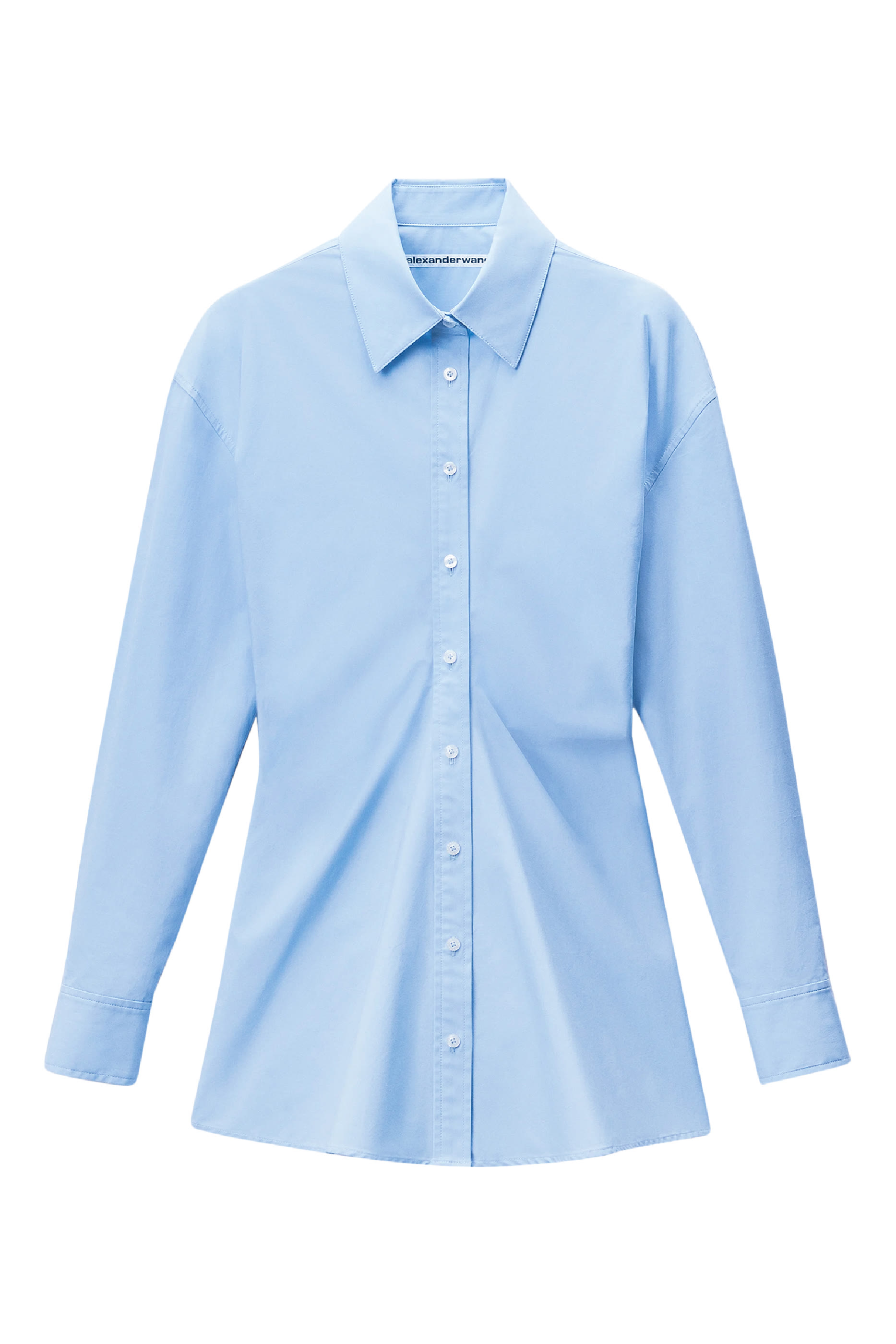 فستان بتصميم قميص بسحاب قطن مطاطي