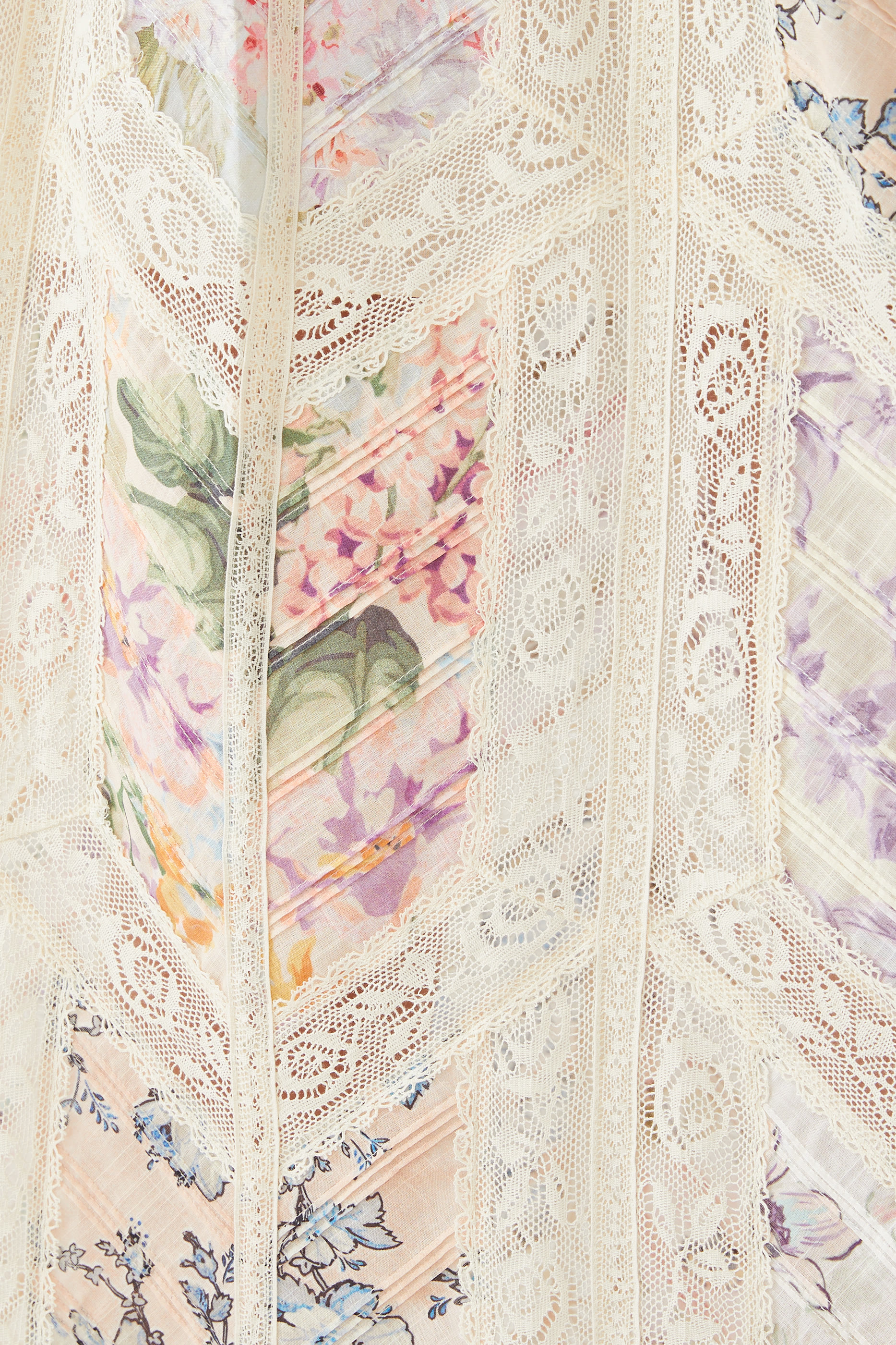 Halliday Lace Trim Floral Slip Dress