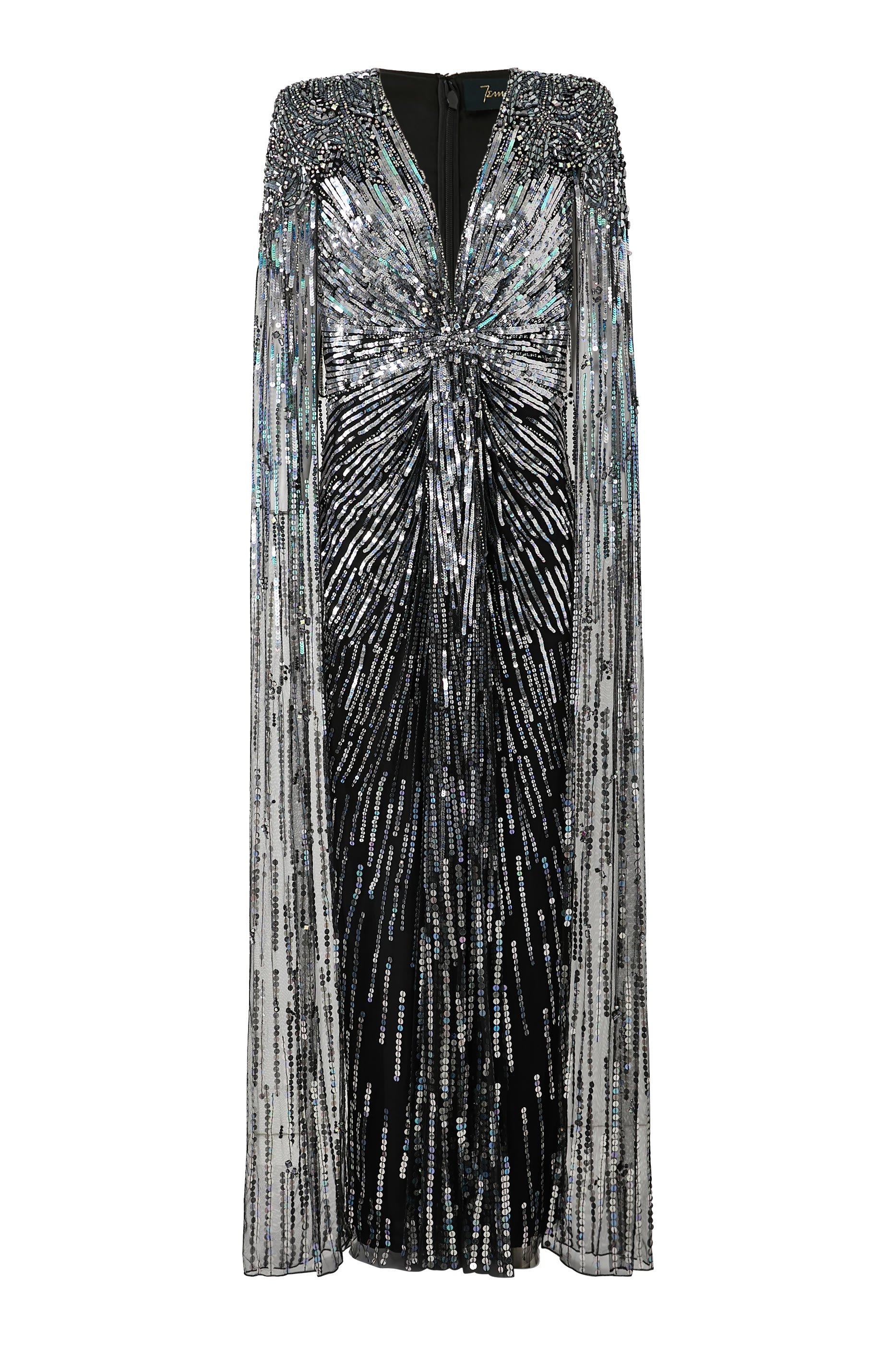 فستان سهرة مطرز بتصميم كاب تول