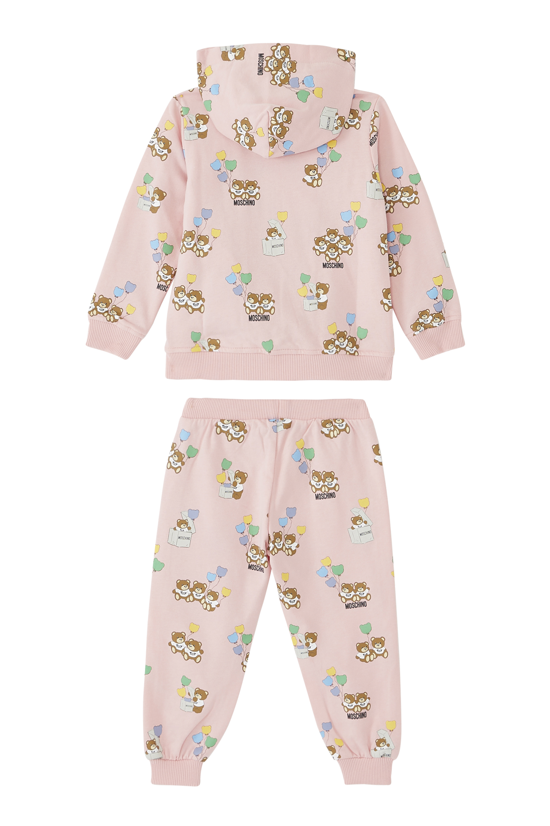 Kids Teddy Print Tracksuit Set
