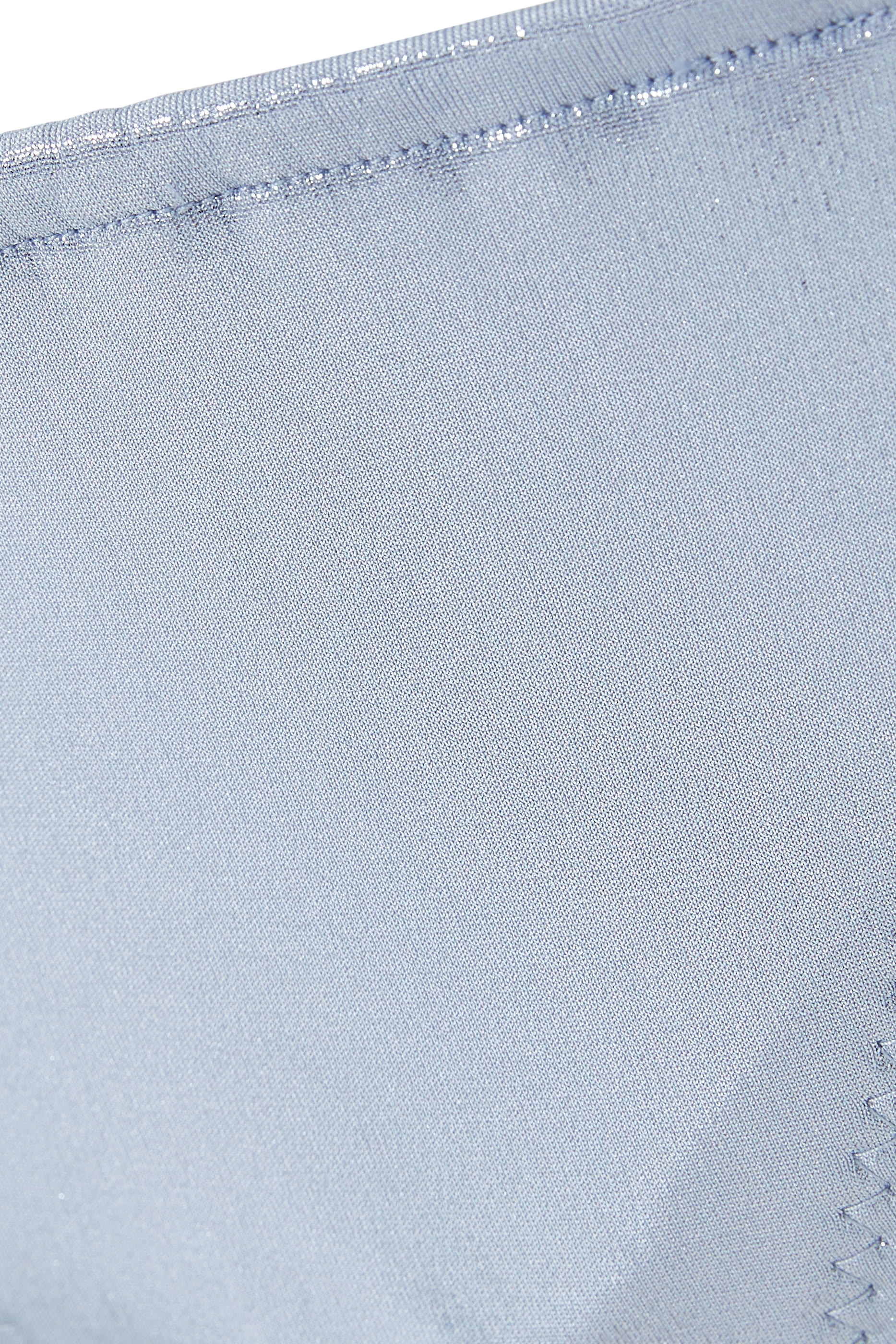 قطعة بيكيني سفلية بأربطة قماش لامع