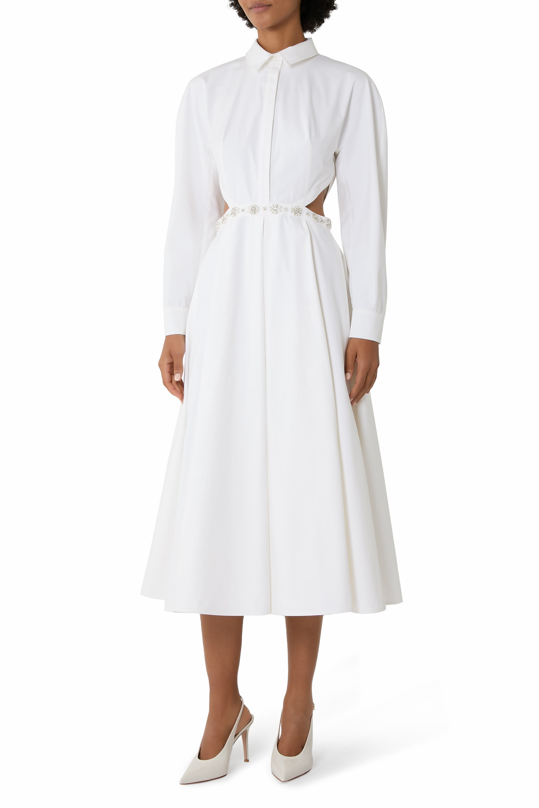  فستان مورفي مطرز قطن