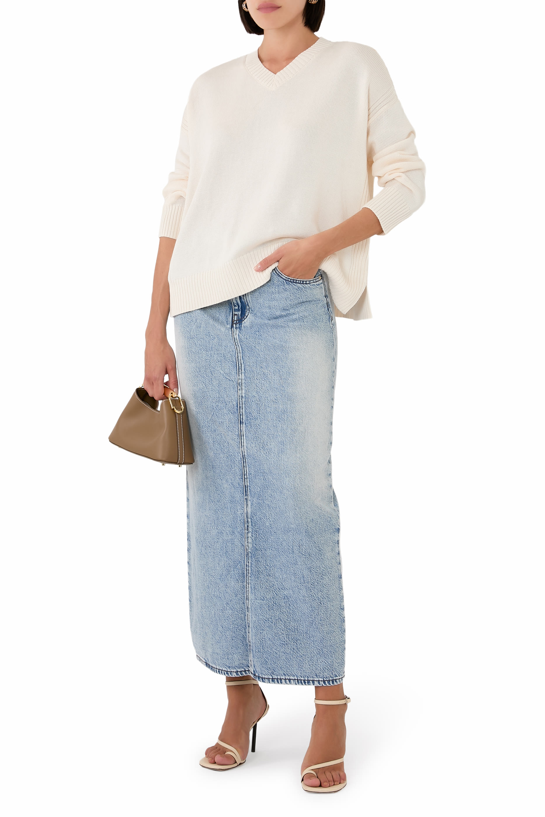 تنورة طويلة قطن