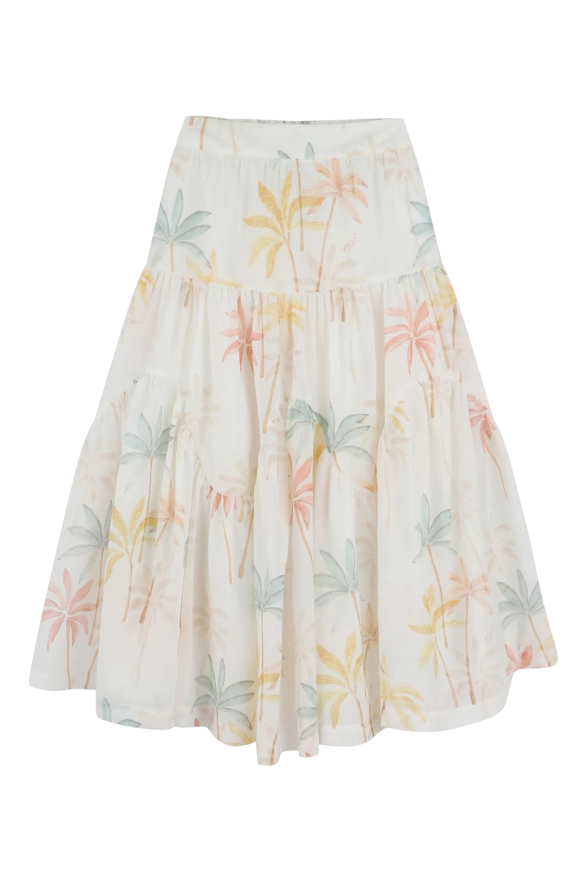 تنورة طويلة بنقشة نخيل للأطفال