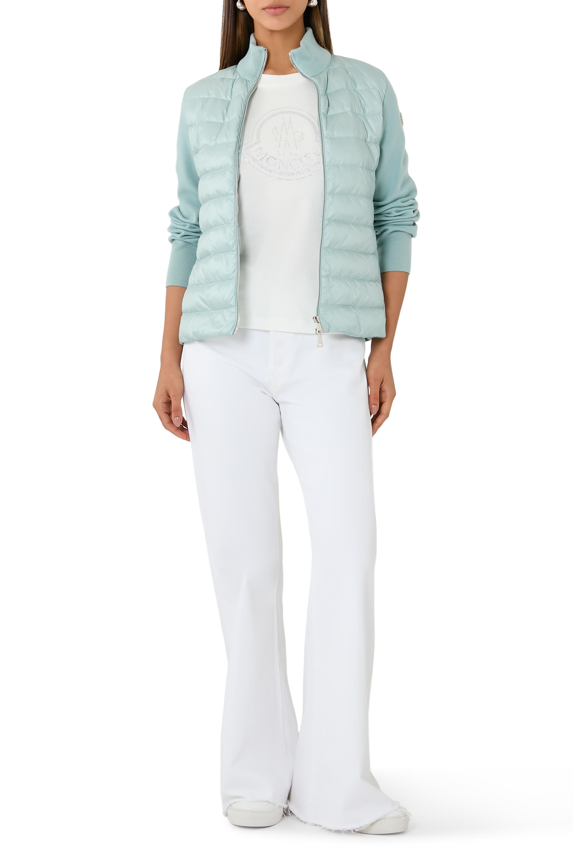 كارديجان مبطن بسحاب صوف