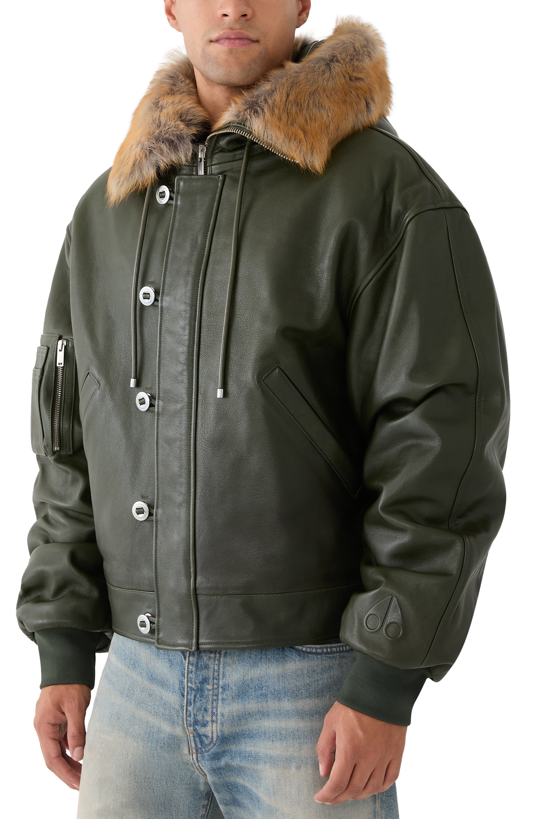 جاكيت بومبر ايه جاي ار بغطاء رأس مقسوم