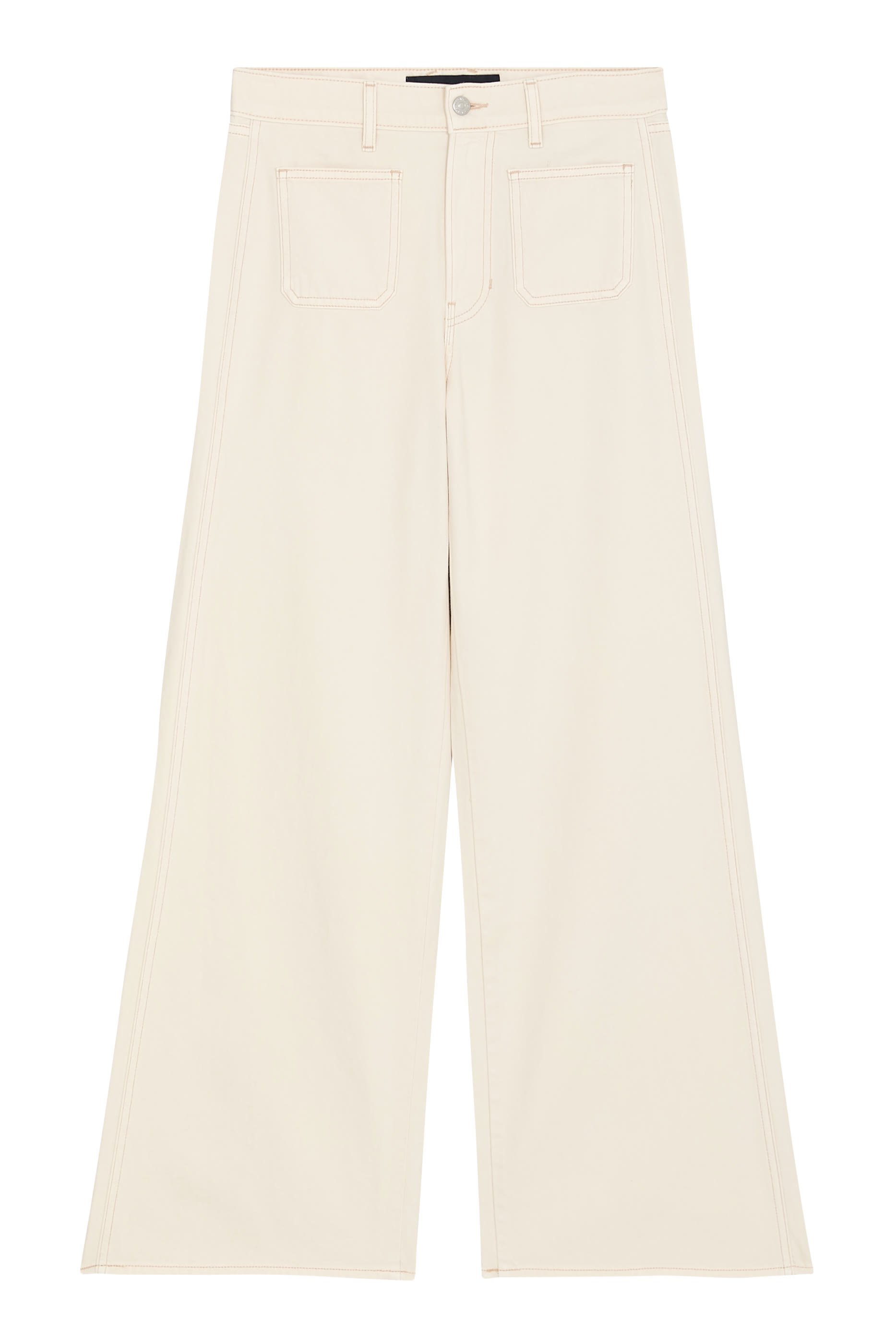 بنطال جينز كيسي بقصة ساق مستقيمة