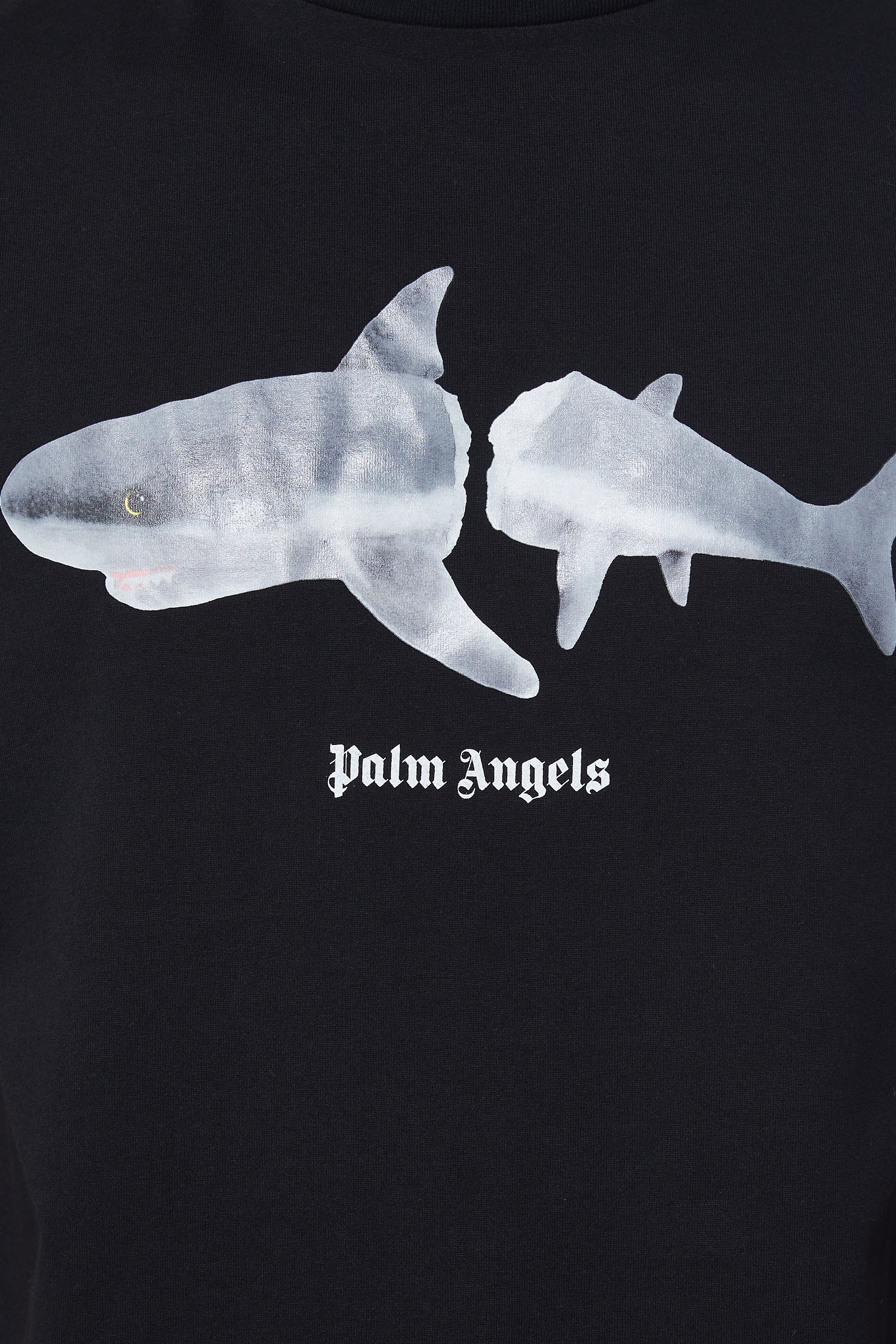 Shark-Print Logo T-Shirt