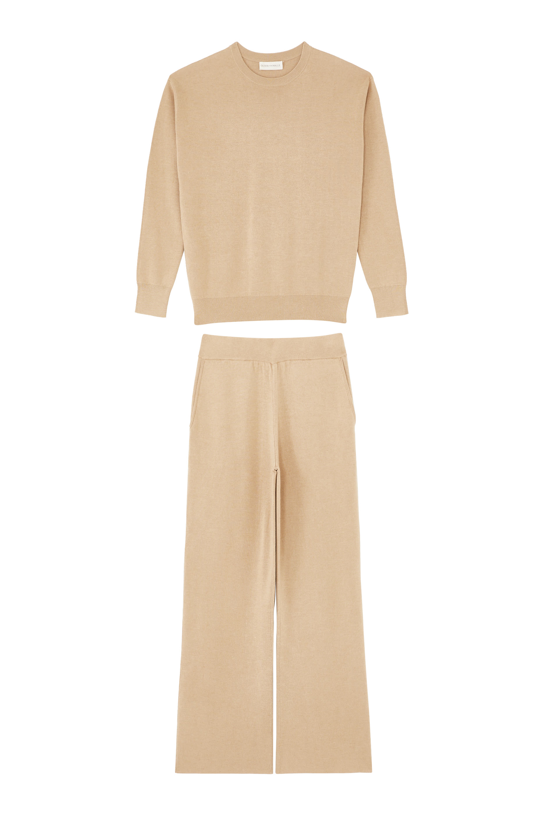 طقم كارميل للبيت حرير وكشمير