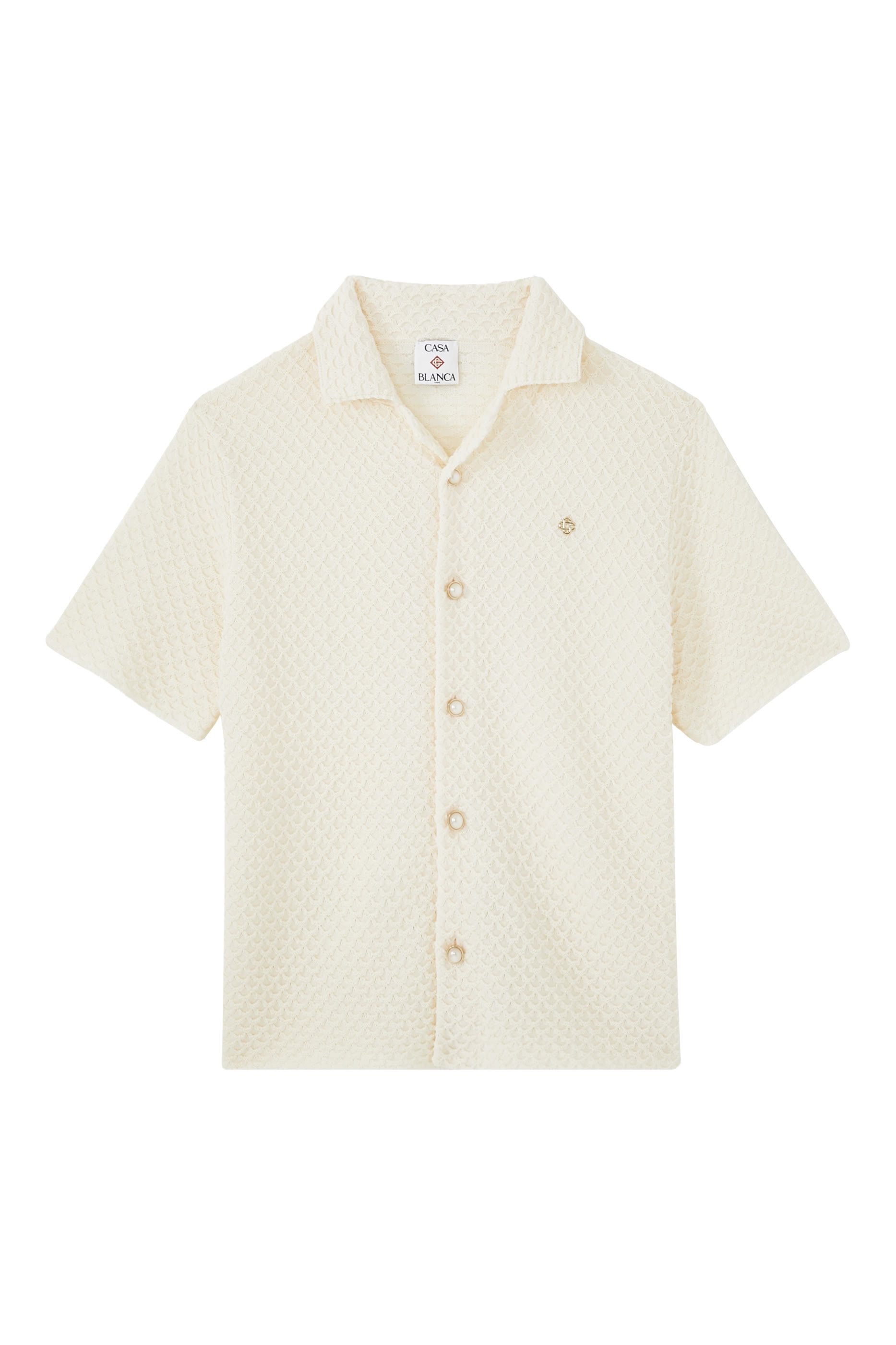 قميص نسيج بارز الملمس